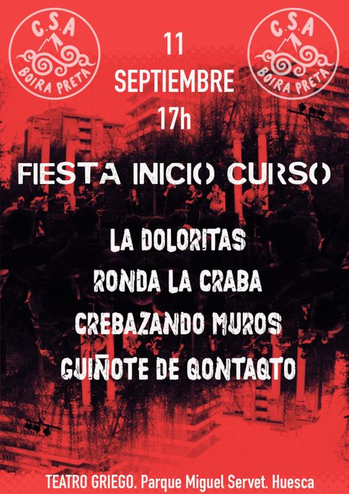 Fiesta inicio de curso - Boira Preta