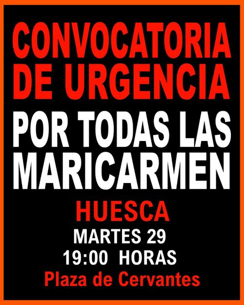 Concentración de Urgencia por todas las MariCarmen